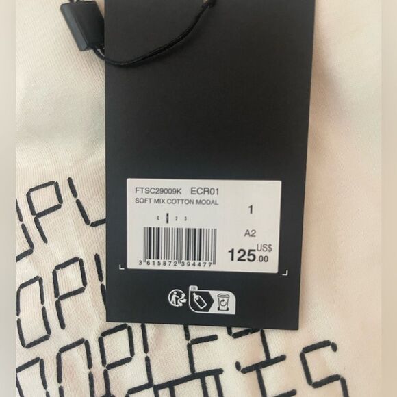 The Kooples TK Waves brand-print cotton-jersey T-shirt NWT - Picture 6 of 6